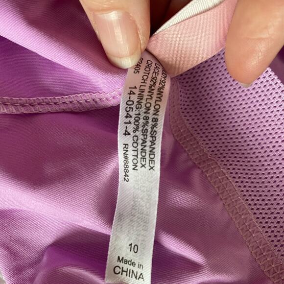 Women Within Comfort Choice New Women's Size 10 High Waist Boyleg Brief Purple - Picture 6 of 7